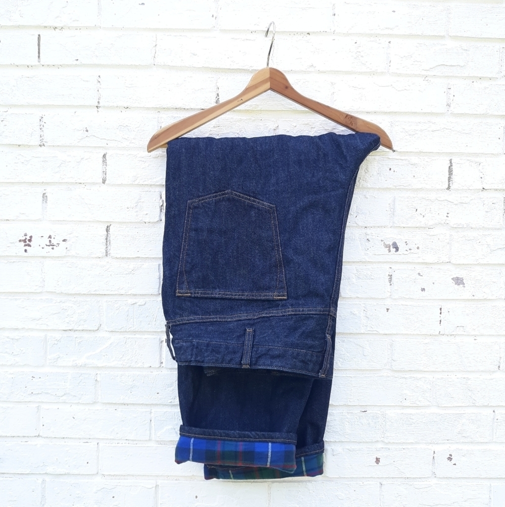 Lands End Jeans Flannel Lined size 44